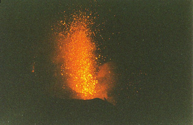 Ausbruch des Stromboli