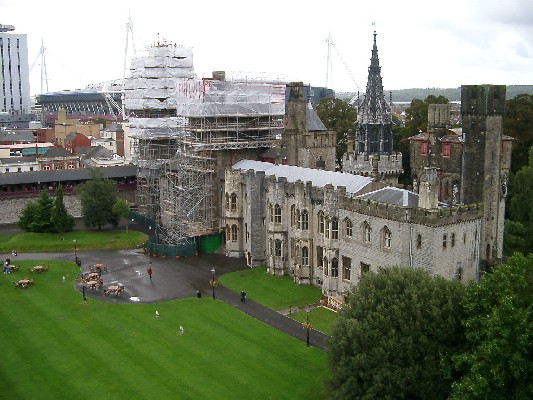 castle and stadium